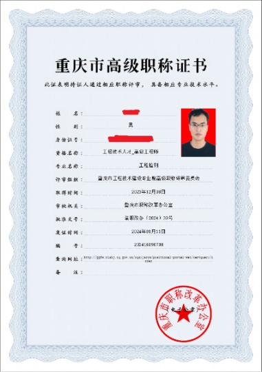 工程檢測(cè)（高級(jí)工程師）